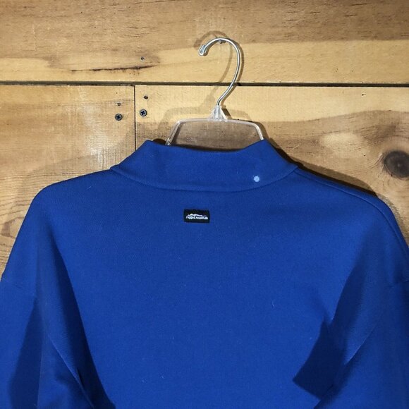 Vintage Ragged Mountain 1/4 Zip Fleece Pullover Equipment Mens Size Medium Blue - Picture 8 of 12